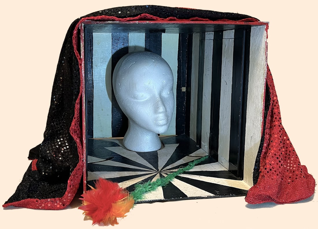 VANISHING HEAD SIDESHOW ILLUSION PROP (1 of 2)