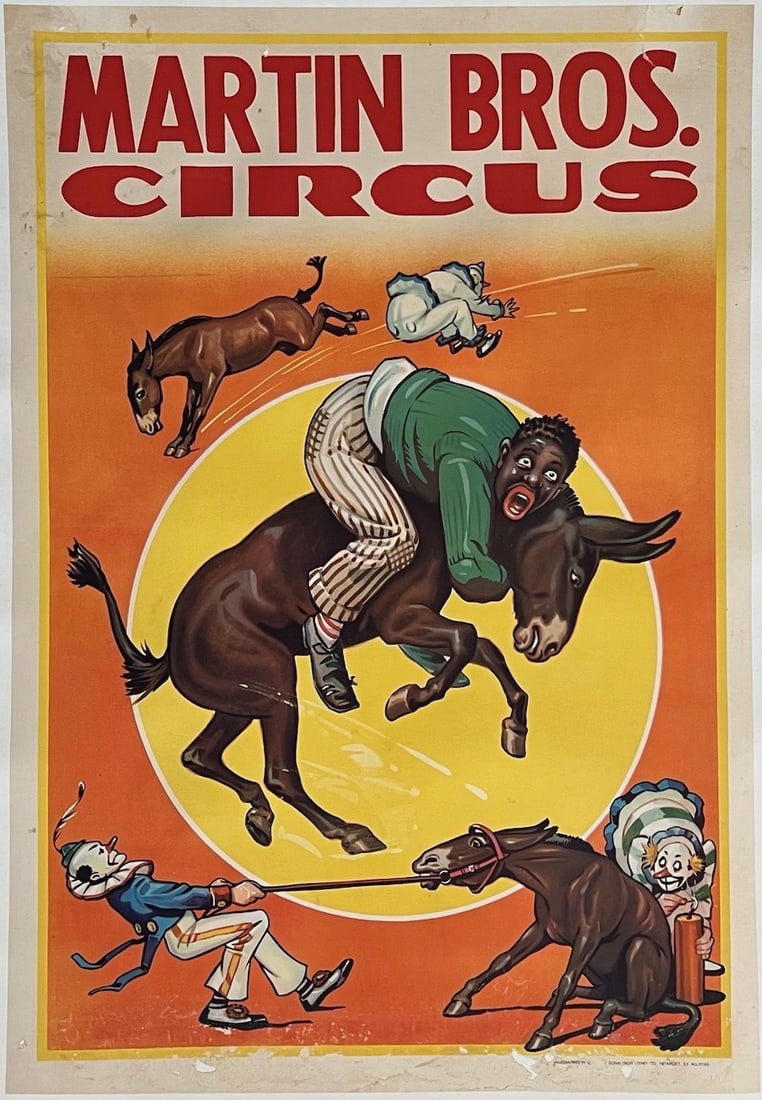 MARTIN BROS ORIGINAL CIRCUS POSTER (1 of 1)