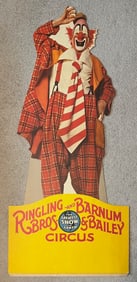 LOU JACOBS GIGANTIC RINGLING-BARNUM PROMOTIONAL CARDBOARD STANDUP