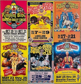RINGLING BROS and BARNUM & BAILEY ORIGINAL WINDOW CARDS