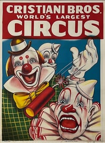 CRISTIANI BROS ORIGINAL CIRCUS POSTER
