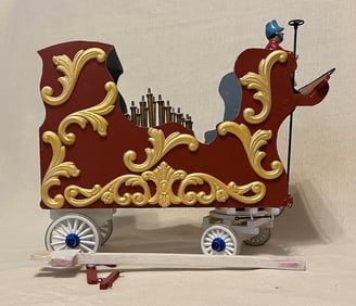CIRCUS CALLIOPE WAGON FOLK ART MODEL