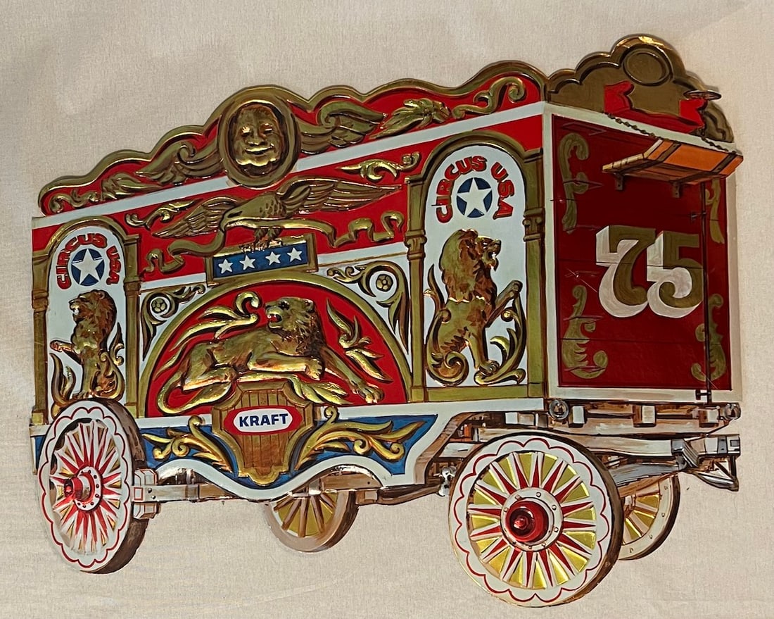 KRAFT FOODS CIRCUS USA FOIL EMBOSSED GROCERY STORE DISPLAY DIE-CUTS (1 of 7)