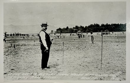 JIMMY WHALEN - RINGLING TENT BOSS REAL PHOTO POSTCARD - C.P. FOX