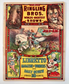 1912 RINGLING BROS. WORLD'S GREATEST SHOWS - LIBRETTO