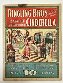 1917 RINGLING BROS. WORLD'S GREATEST SHOWS - CINDERELLA