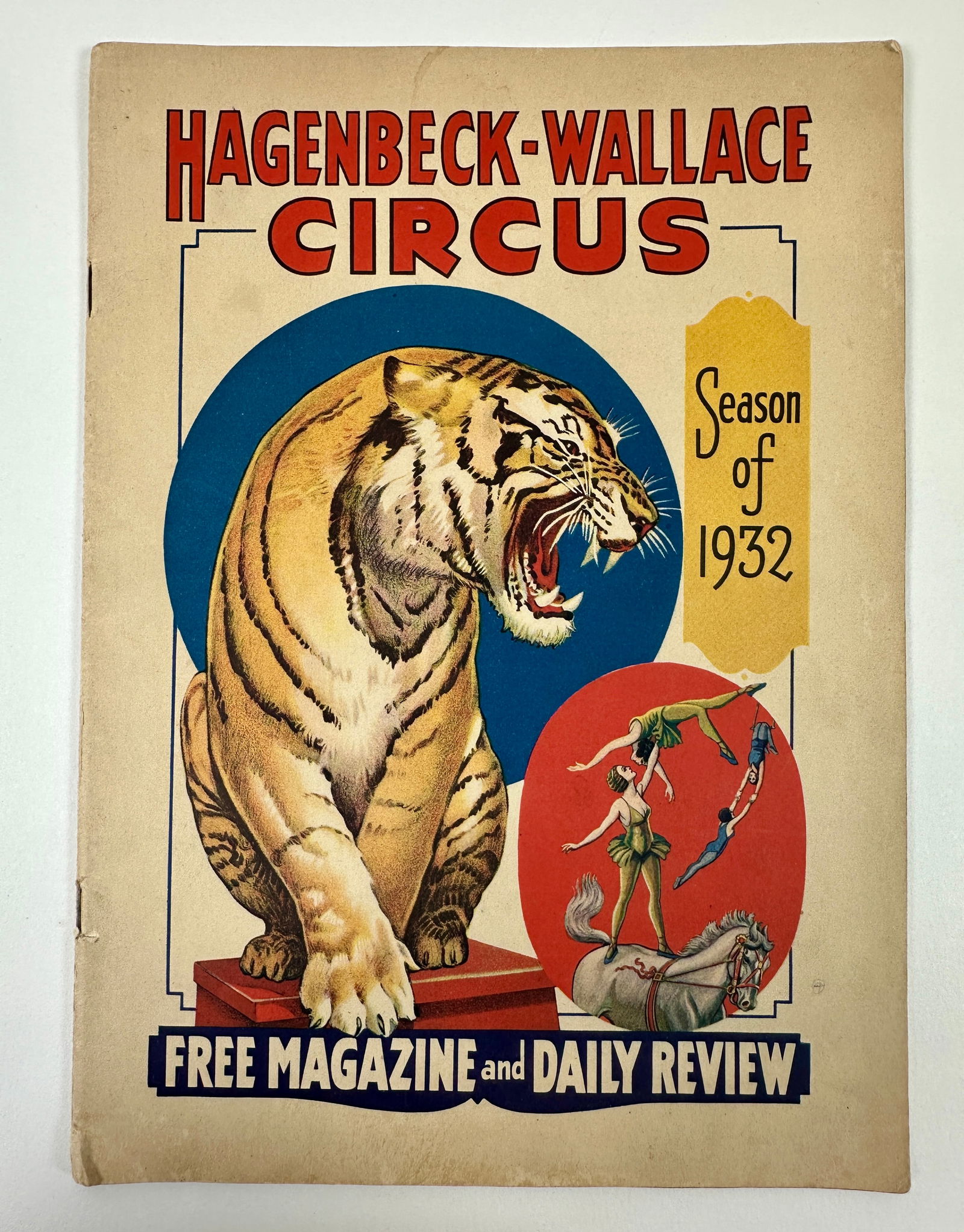 1932 HAGENBECK-WALLACE CIRCUS MAGAZINE AND DAILY REVIEW (1 of 3)