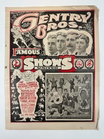 GENTRY BROS. FAMOUS SHOWS UNITED COURIER