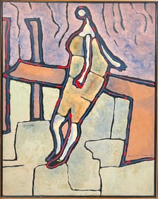 ABSTRACT PAINTING OF FIGURE