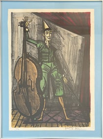 BERNARD BUFFET - CLOWN VIOLONCELLISTE