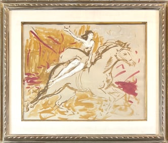 MARCEL VERTES GOUACHE PAINTING