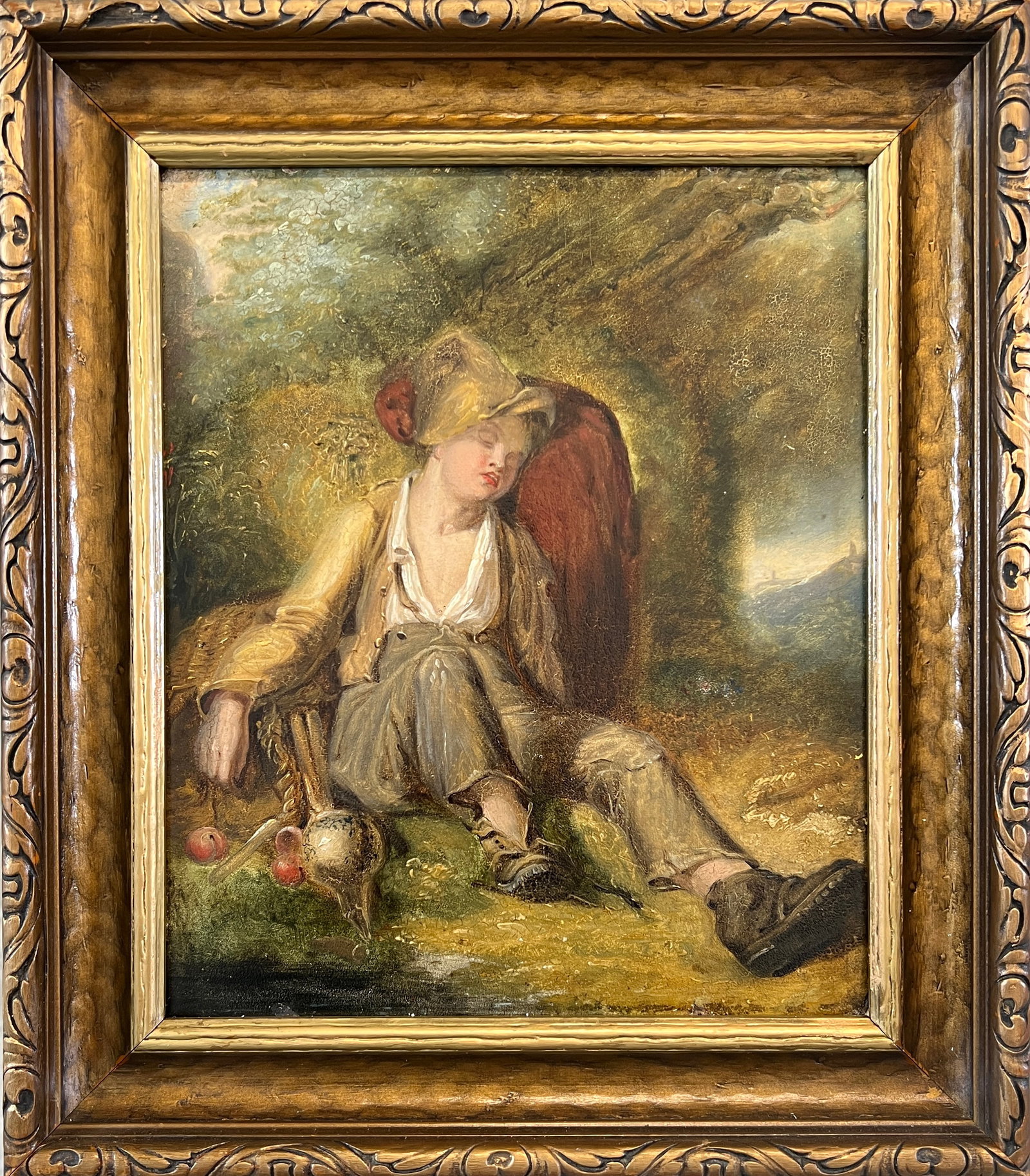 19TH C. PAINTING OF A BOY (1 of 5)