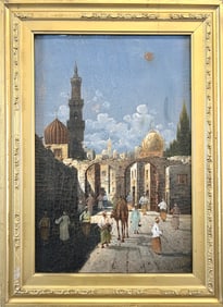MIDDLE EASTERN CITYSCAPE PAINTING