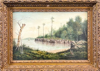 GEORGE BENSELL PENNSYLVANIA LANDSCAPE PAINTING