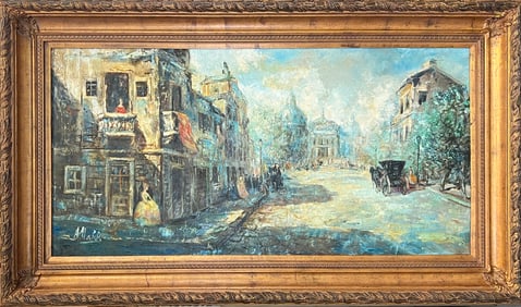 AMERICO MAKK STREETSCAPE PAINTING