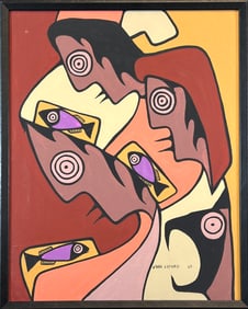JOHN LAFORD OJIBWAY NATIVE AMERICAN PAINTING