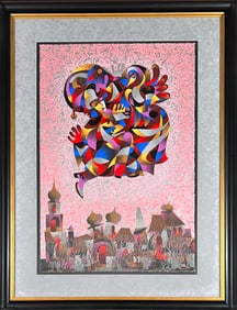 ANATOLE KRASNYANSKY SERIGRAPH - FLY OVER THE CITY