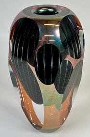 BRIAN MAYTUM ART GLASS VASE