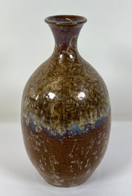 LEN H. LINDSAY CRYSTALLINE GLAZED POTTERY VASE