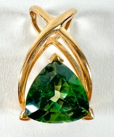 GOLD TOURMALINE PENDANT
