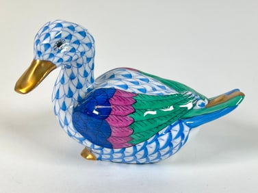 HEREND - HUNGARY, FISHNET DUCK