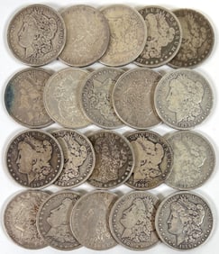 MORGAN SILVER DOLLAR ROLL - 20 COINS