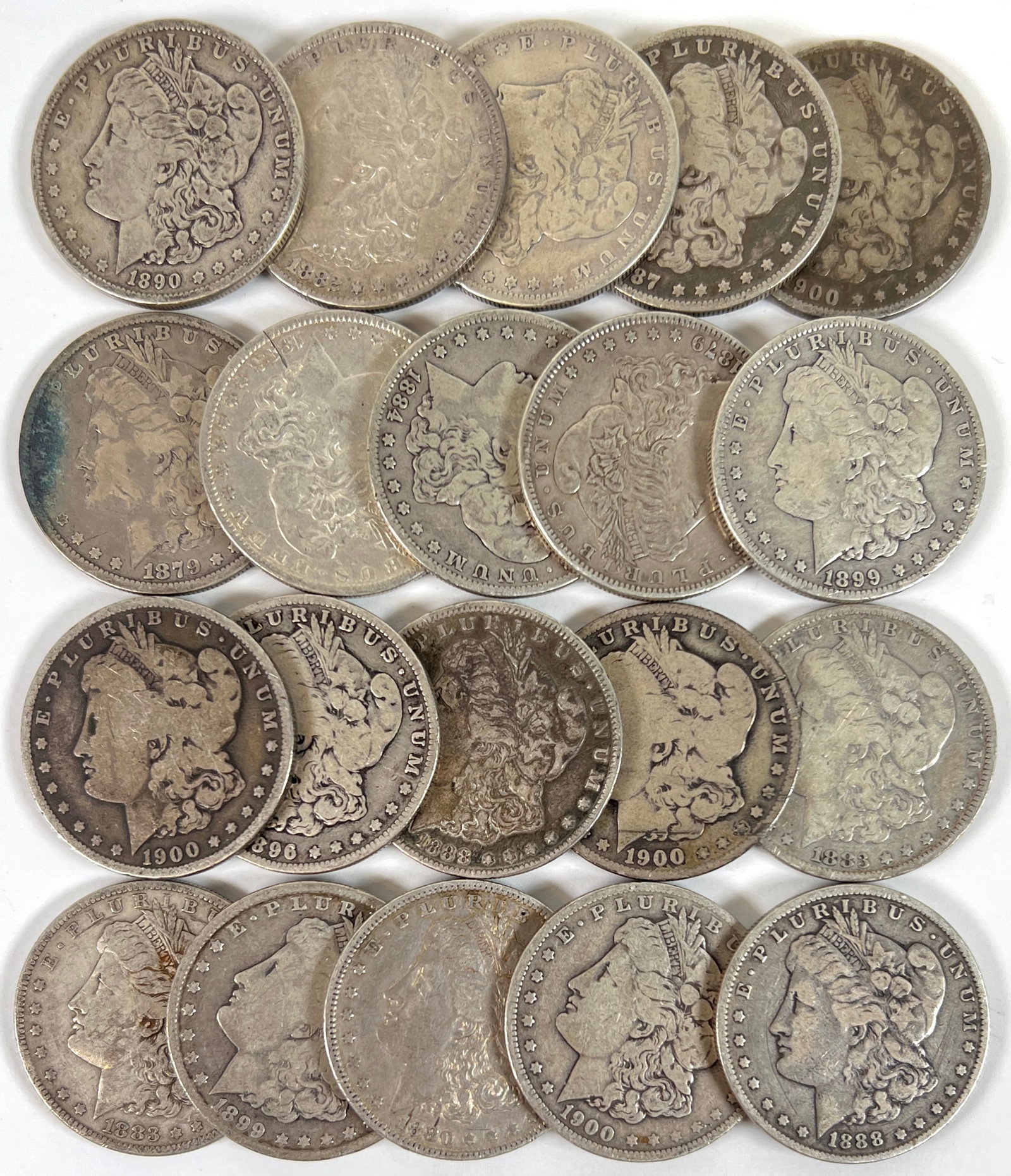 MORGAN SILVER DOLLAR ROLL - 20 COINS (1 of 1)
