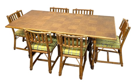 VINTAGE RATTAN DINETTE