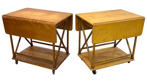 HEYWOOD WAKEFIELD BAR CARTS