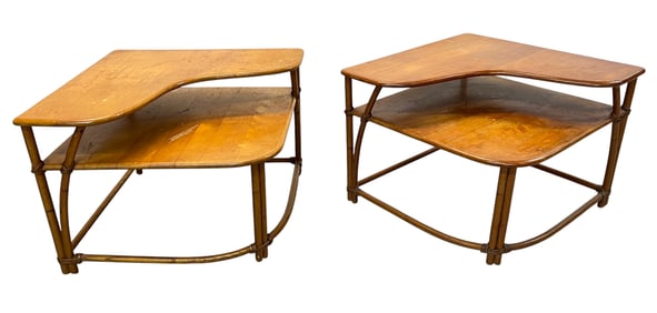 HEYWOOD WAKEFIELD CORNER TABLES