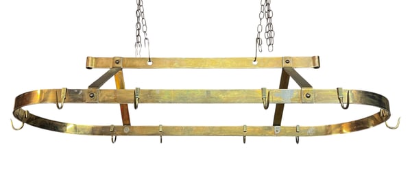 RUSTIC KITCHEN POT AND PAN RACK