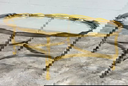 LABARGE BRASS COCKTAIL TABLE