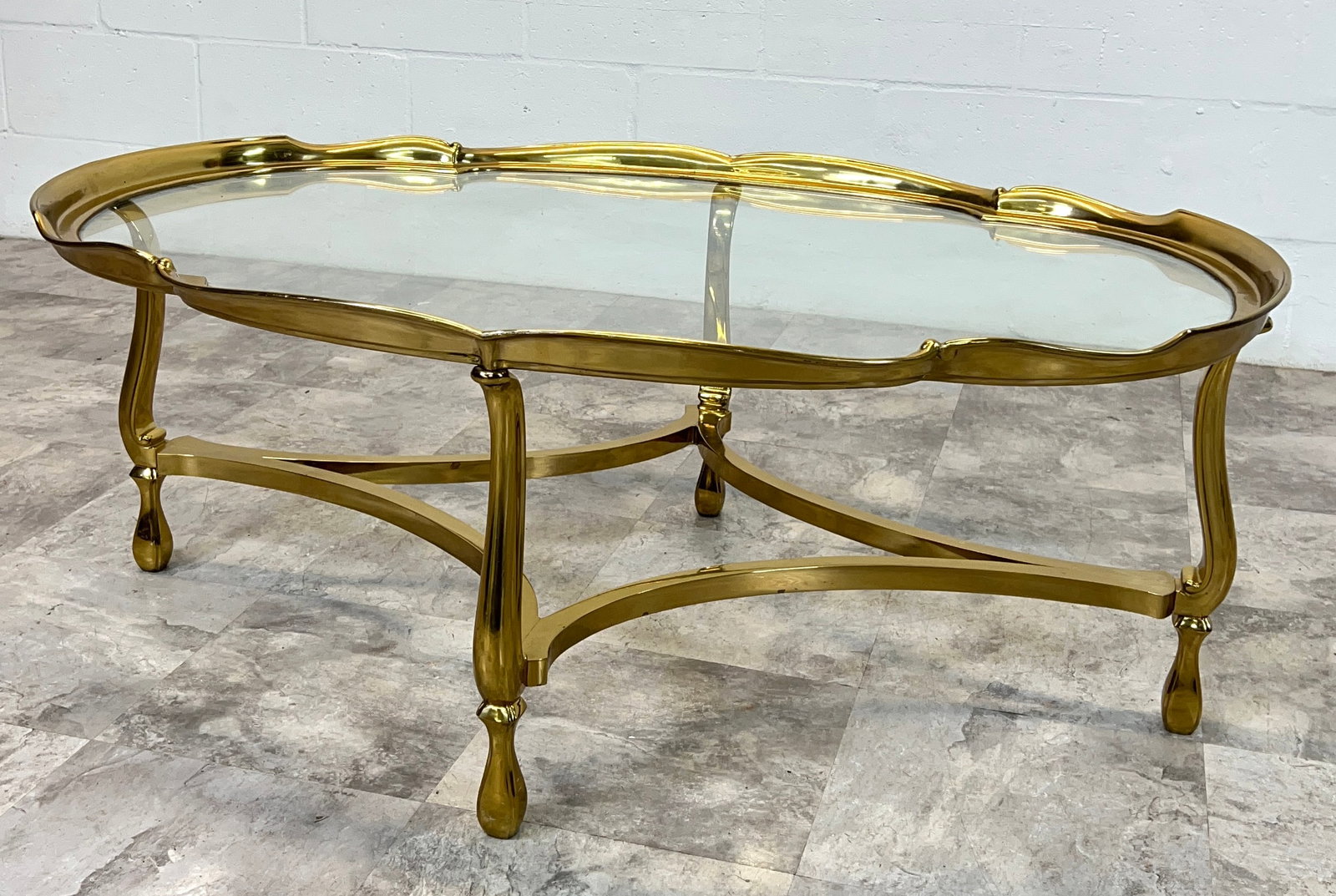 LABARGE BRASS COCKTAIL TABLE (1 of 3)