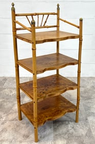 ANTIQUE BAMBOO ETAGERE