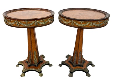 NAPOLEONIC PEDESTAL TABLES