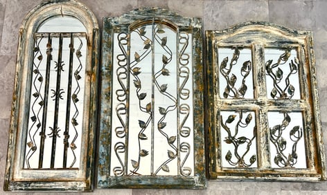 FAUX GARDEN MIRRORS