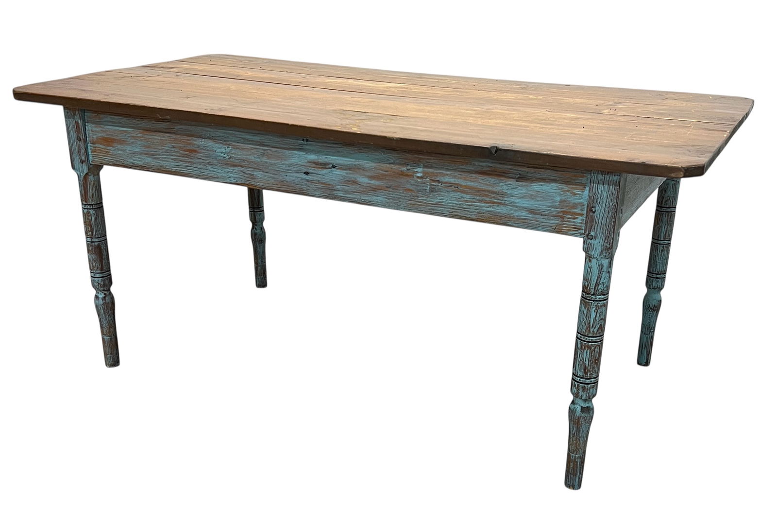 PRIMITIVE ANTIQUE FARM TABLE (1 of 3)