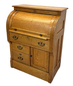 ANTIQUE ROLL TOP DESK