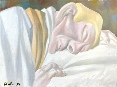 PAINTING OF A SLEEPING FIGURE