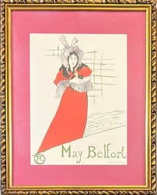 HENRI TOULOUSE-LAUTREC - MAY BELFORT LITHOGRAPH