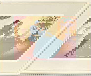 DISNEY COLLECTOR'S EDITION - CINDERELLA: WALT DISNEY COLLECTOR'S EDITION LITHOGRAPH - CINDERELLA. CERTIFICATE ON VERSO, #8,593/10,000. NICELY FRAMED, WITH ORIGINAL RETAILER'S CARTON/BOX. 17"X21". REQUIRES THIRD PARTY SHIPPING/TRANSPORTATION.