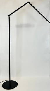 KONCEPT LED STICK LAMP: MODEL HL5000AD-MBK. ARTICULATING STICK LAMP. MISSING TRANSFORMER PLUG. AVAILABLE REPLACEMENTS. 56"H. REQUIRES THIRD PARTY SHIPPING/TRANSPORATION.