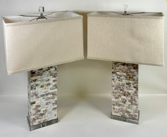 CAPIZ MOTHER OF PEARL LAMPS