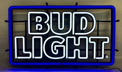 BUD LIGHT BEER NEON SIGNED