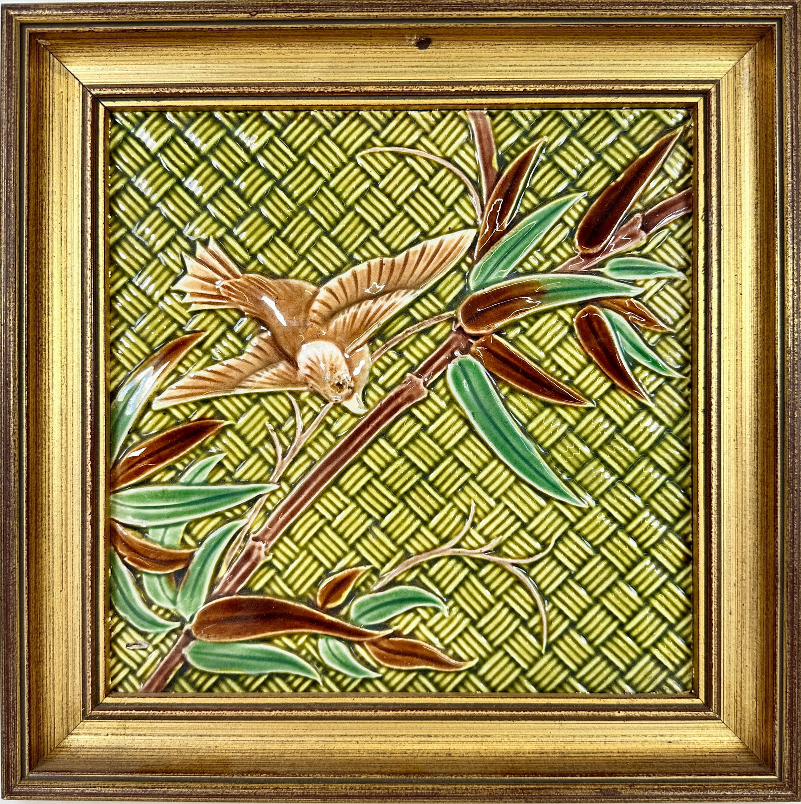 FRAMED CERAMIC ART TILE (1 of 3)