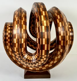 PAUL BARTLETT SEGMENTED WOOD ART SCULPTURE