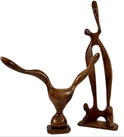 MODERNIST WOOD SCULPTURES