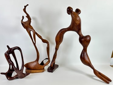 MODERNIST WOOD SCULPTURES
