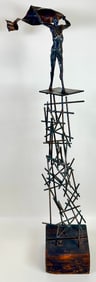 MIXED METAL ART SCULPTURE
