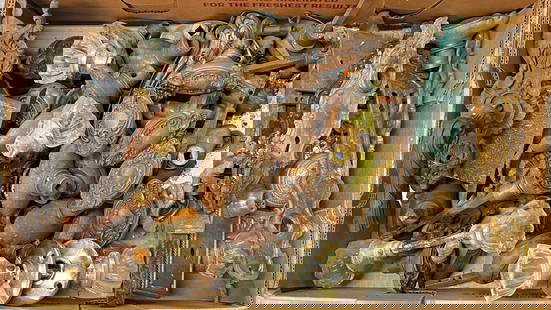 ANTIQUE DOOR HARDWARE: DOOR PLATES, KNOBS AND HANDLES. FROM THE ARTHUR EVERETT CHICK AUSTIN HOME, SARASOTA, FLORIDA. AUSTIN WAS ONCE THE DIRECTOR OF THE WADSWORTH ATHENEUM AND LATER THE RINGLING MUSEUM.